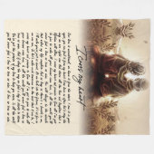 Couple Geschenke | Für meinen Seelenverwandten übe Fleecedecke (Vorderseite (Horizontal))