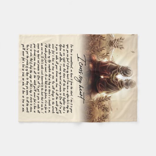 Couple Geschenke | Für meinen Seelenverwandten übe Fleecedecke (Vorderseite (Horizontal))