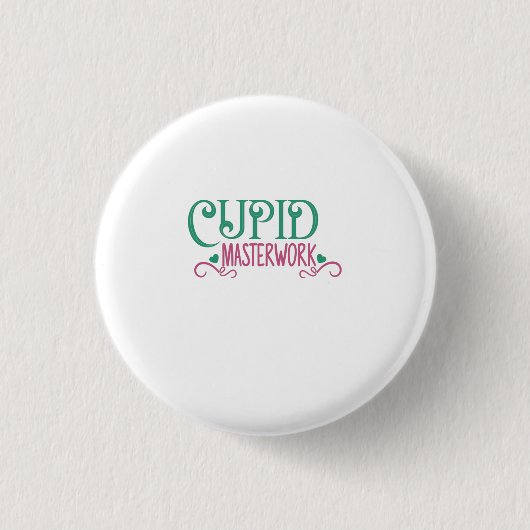 Couple Gift Cupid Masterwork Button (Vorderseite)