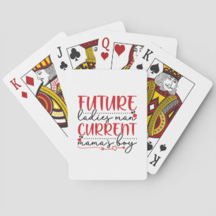 Couple Gift Current Mama Boy Spielkarten