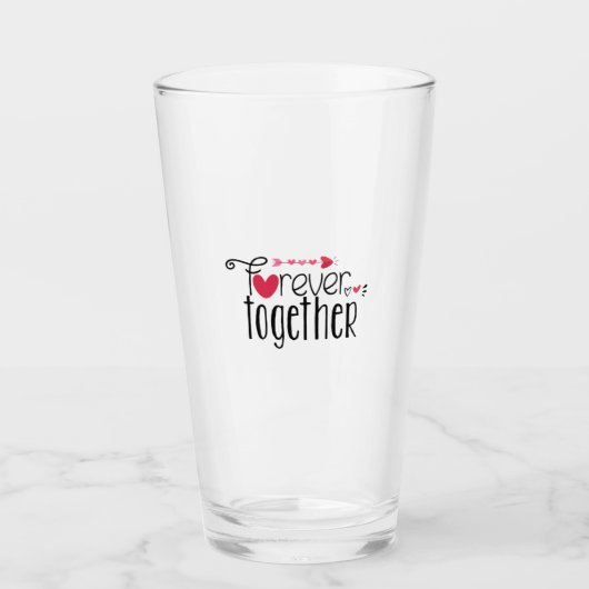 Couple Gift Forever Together Glas (Vorderseite)