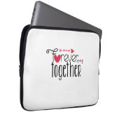Couple Gift Forever Together Laptopschutzhülle (Vorne Rechts)