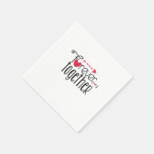 Couple Gift Forever Together Serviette (Ecke)