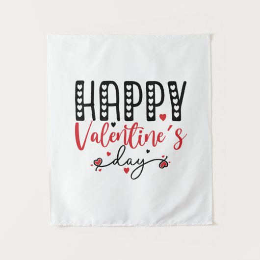 Couple Gift Happy Valentine Day Wandteppich (Vorderseite)