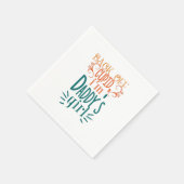 Couple Gift I Am Daddy Girl Serviette (Ecke)