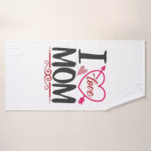 Couple Gift I Liebe Mama Badehandtuch (Badehandtuch)