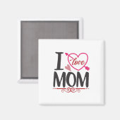 Couple Gift I Liebe Mama Magnet (Vorderseite/Rückseite)