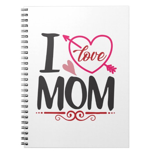 Couple Gift I Liebe Mama Notizblock (Vorderseite)