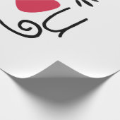 Couple Gift I Liebe You Geschenkpapier (Ecke)