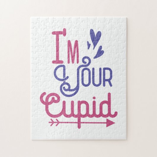 Couple Gift I'be Your Love Cupid Puzzle (Vertikal)