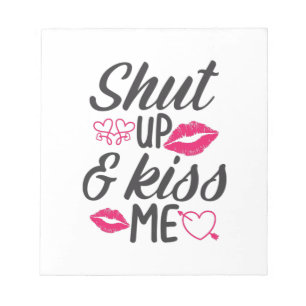 Couple Gift Kiss Me Notizblock
