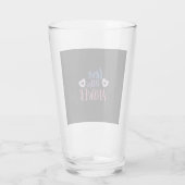 Couple Gift Liebe ist die Antwort Glas (Rückseite)