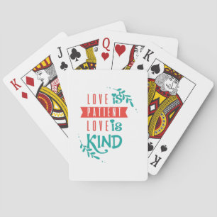 Couple Gift Liebe ist nett Spielkarten