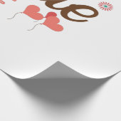 Couple Gift Little Liebe Geschenkpapier (Ecke)