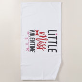 Couple Gift Little Miss Valentine Strandtuch (Vorderseite)