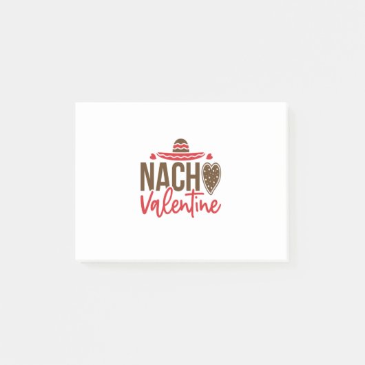 Couple Gift Nacho Valentine Post-it Klebezettel (Vorderseite)