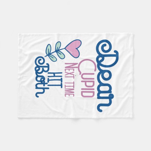 Couple Gift nächstes Mal treffen beide Fleecedecke (Vorderseite (Horizontal))