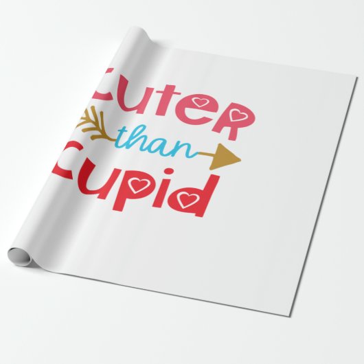 Couple Gift Niedlicher als Cupid Geschenkpapier (Ungerollt)