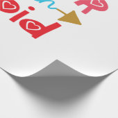 Couple Gift Niedlicher als Cupid Geschenkpapier (Ecke)