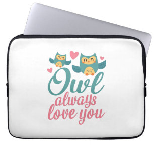 Couple Gift Owl Immer Liebe You Laptopschutzhülle