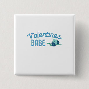 Couple Gift Valentine Babe Blume Button
