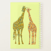 Couple Giraffe Planner Benutzerdefinierter Text un Planer (Rückseite)