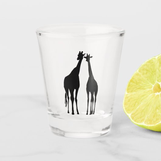 Couple Giraffe Shot Glass Schnapsglas (Vorderseite)