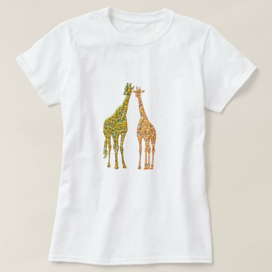 Couple Giraffe T - Shirt (Design vorne)
