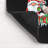 Couple Gnomes Santa Goose Weihnachtsbaumen Bauer F Mousepad (Ecke)