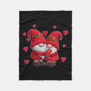 Couple Gnomes Valentine's Day Hearts Kostüm Gnome Fleecedecke