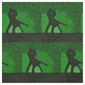 Couple Green Silhouette Stoff (Muster)