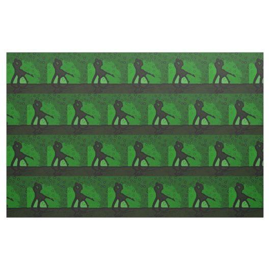 Couple Green Silhouette Stoff (Fat Quarter (45,7 x 55,9 cm))