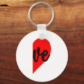 Couple Half Heart Love Valentines Day Women Men A  Schlüsselanhänger (Vorderseite)