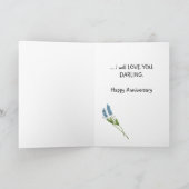 Couple Happy Anniversary Card Karte (Innenseite)