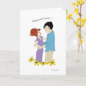 Couple Happy Anniversary Card Karte (Gelbe Blume)