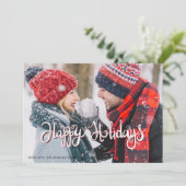 Couple Happy Holidays Foto (Stehend Vorderseite)
