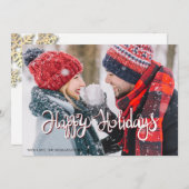 Couple Happy Holidays Foto (Vorne/Hinten)