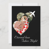 Couple Heart Foto, romantisch, modern, Hochzeit Einladung (Vorderseite)