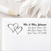 Couple Heart Rücksendeadressen-Aufklebers #zGroon (Insitu)