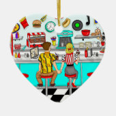 Couple Holding Hands in den 1950er Jahren zu Weihn Keramik Ornament (Vorne)