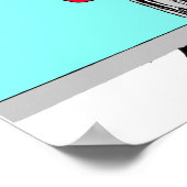 Couple Holding Hands in Diner aus den 50er Jahren Poster (Ecke)