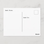 Couple Holding Hands in Diner aus den 50er Jahren Postkarte (Rückseite)