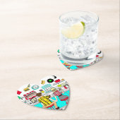 Couple Holding Hands in Diner aus den 50er Jahren Untersetzer (Vor Ort)