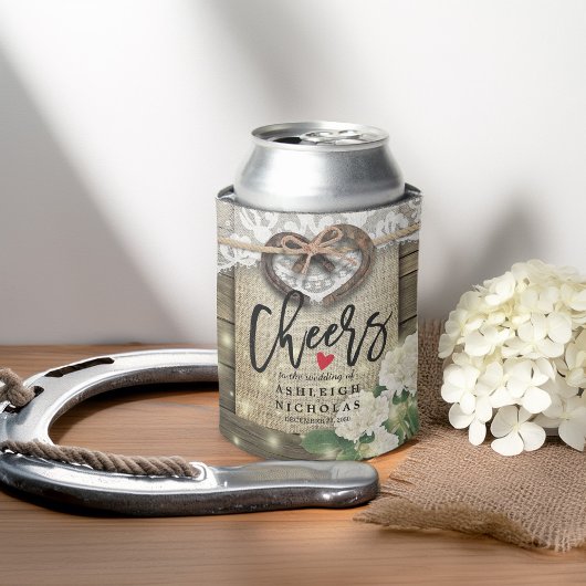 Couple Horseshoe Hochzeitsjubeln zur Liebe kann kü Dosenkühler