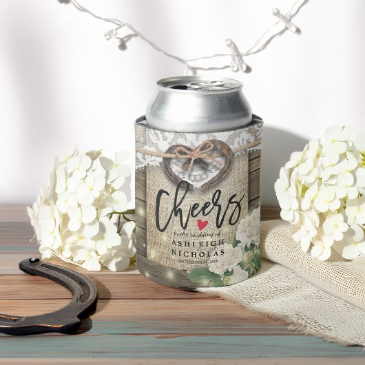 Couple Horseshoe Hochzeitsjubeln zur Liebe kann kü Dosenkühler