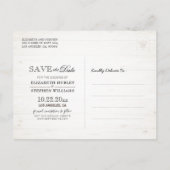 Couple Horseshoe Hydrangea Wedding Rett Date FOTO Postkarte (Rückseite)