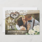 Couple Horseshoe Hydrangea Wedding Rett Date FOTO Save The Date (Vorderseite)