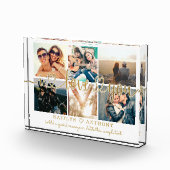 Couple I LIEBE YOU 6 Foto Collage Gold Script (Rechts)