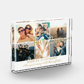 Couple I LIEBE YOU 6 Foto Collage Gold Script (Links)
