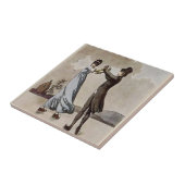 Couple Ice Skaten Tile, Dutch Look, Personalize Fliese (Seite)